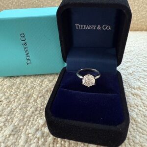 Silver Ring with Sparkling Diamond